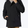 Anthrazitgraue Parkajacke mit Kapuze für Herren Voyager