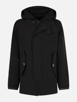 Anthrazitgraue Parkajacke mit Kapuze für Herren Voyager