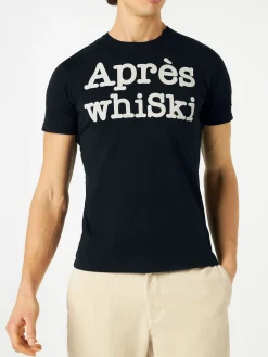 Après whiSki blaues T-Shirt