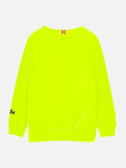 Après-Ski-Sweatshirt für Jungen in Neongelb