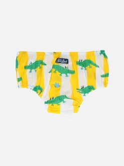 Baby Pumphose Pimmy mit Krokodil-Print