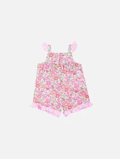 Babymädchenkleid mit Blumendruck