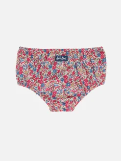 Baby-Pumphose Pimmy mit Emma & Georgina-Aufdruck | HERGESTELLT AUS LIBERTY-STOFF