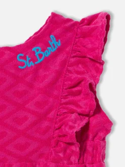 Baby-Strampler für Mädchen mit geprägten Herzen