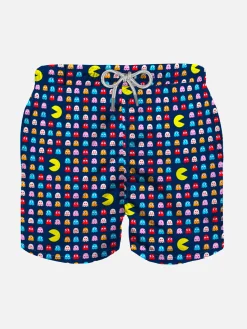 Badeshorts aus leichtem Stoff mit Pac-Man©-Print | Pac-Man© Sonderausgabe