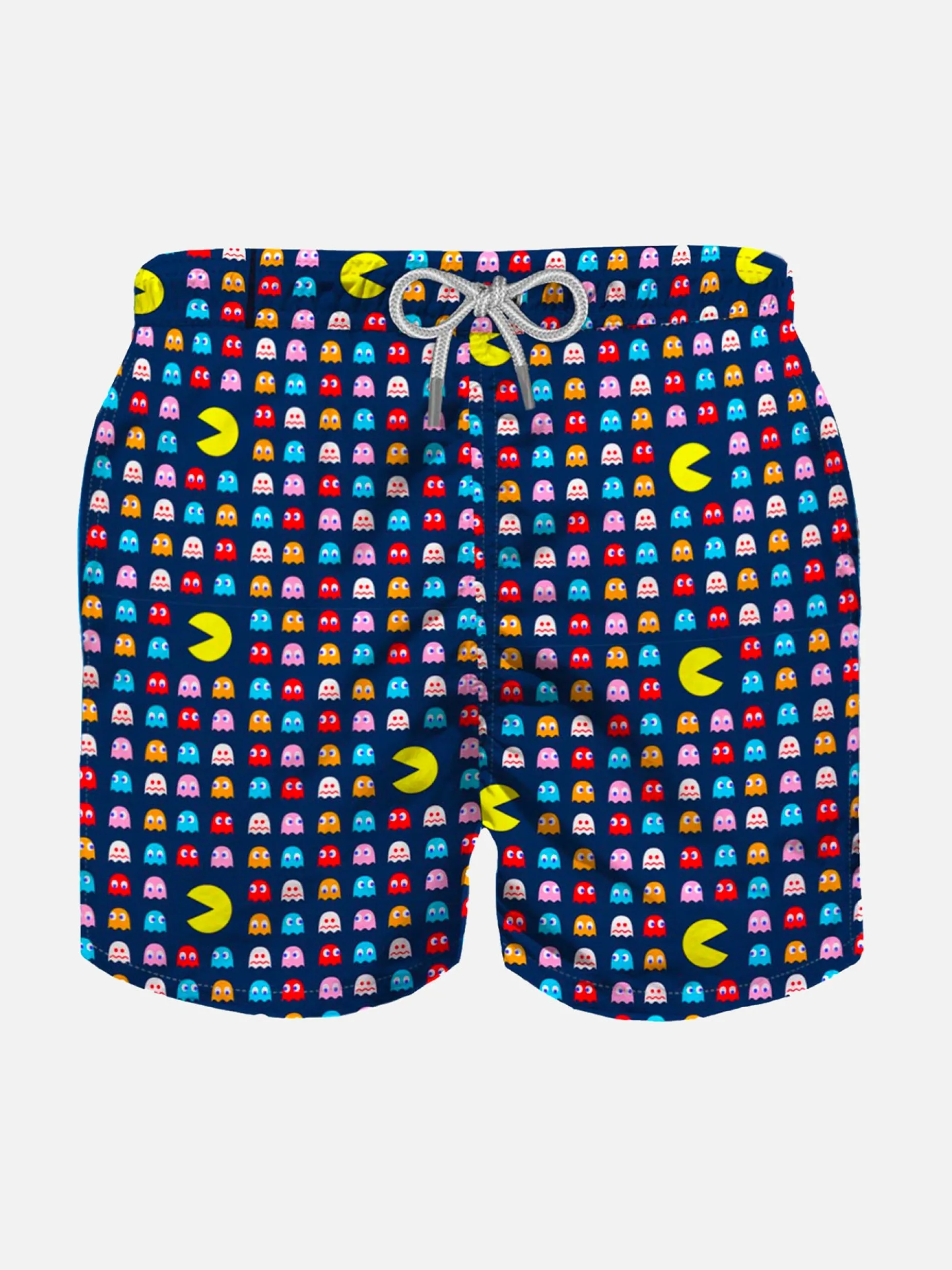 Badeshorts aus leichtem Stoff mit Pac-Man©-Print | Pac-Man© Sonderausgabe