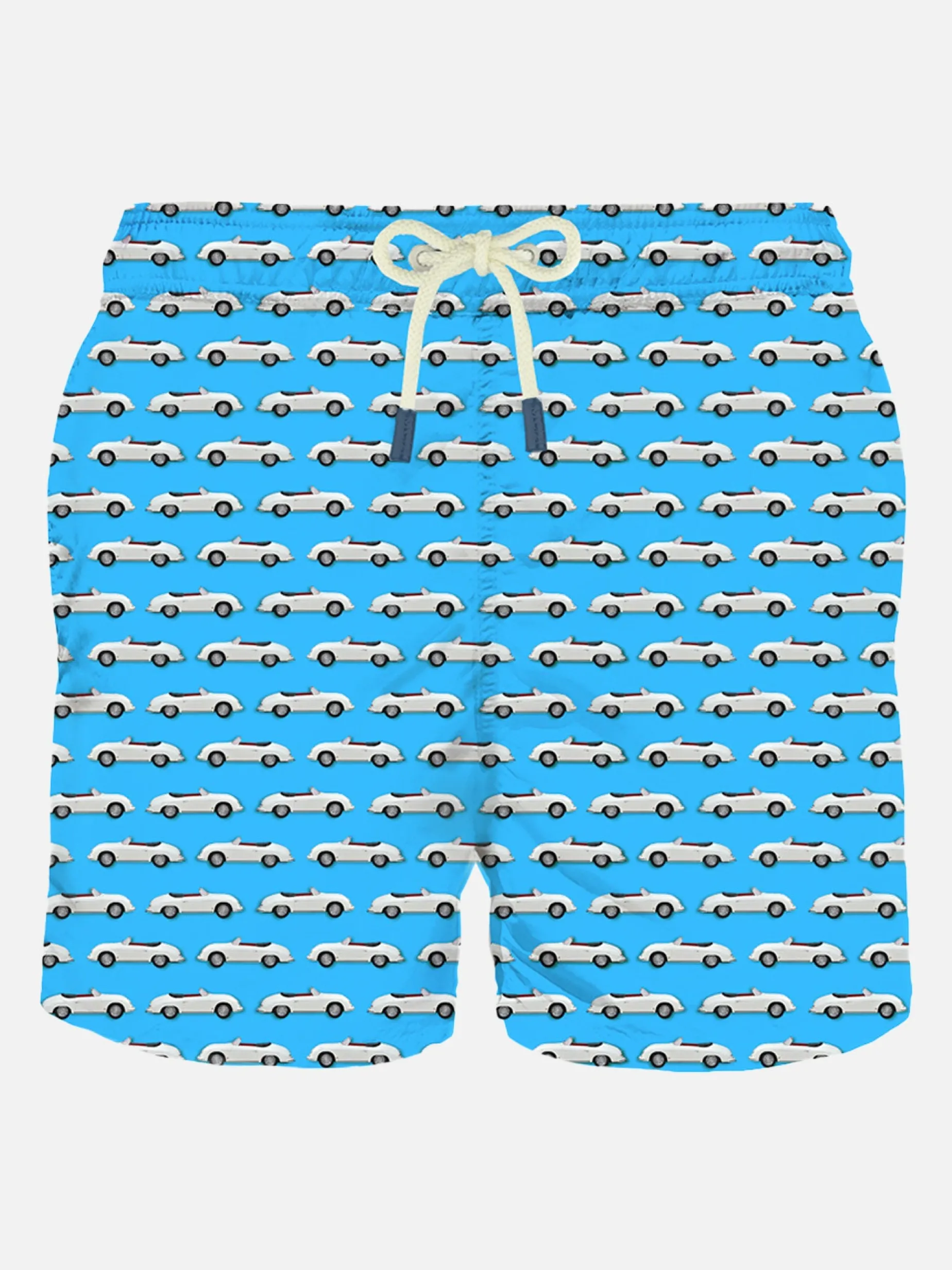 Badeshorts aus leichtem Stoff mit Mikroprint „Cars“.