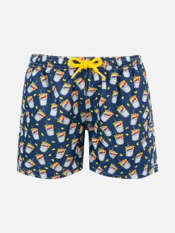 Badeshorts aus leichtem Stoff für Jungen mit Estathè-Aufdruck | ESTATHE‘ SPECIAL EDITION
