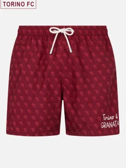 Badeshorts aus leichtem Stoff für Herren mit Torino-Logo-Aufdruck | AC TORINO SPECIAL EDITION