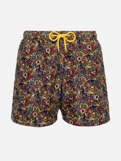 Badeshorts aus leichtem Stoff für Jungen mit Roma-Aufdruck | AS ROMA SPECIAL EDITION