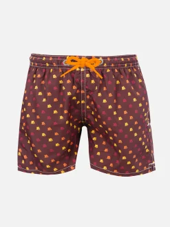 Badeshorts aus leichtem Stoff für Jungen mit Roma-Aufdruck | AS ROMA SPECIAL EDITION
