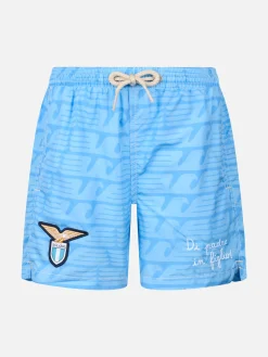 Badeshorts aus leichtem Stoff für Jungen mit Lazio-Aufdruck | SS LAZIO SPECIAL EDITION