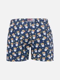 Badeshorts aus leichtem Stoff für Jungen mit Estathè-Aufdruck | ESTATHE‘ SPECIAL EDITION