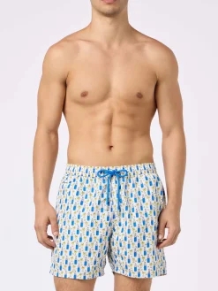 Badeshorts aus leichtem Stoff für Herren mit Blanc 1664-Aufdruck | BLANC 1664 SPECIAL EDITION