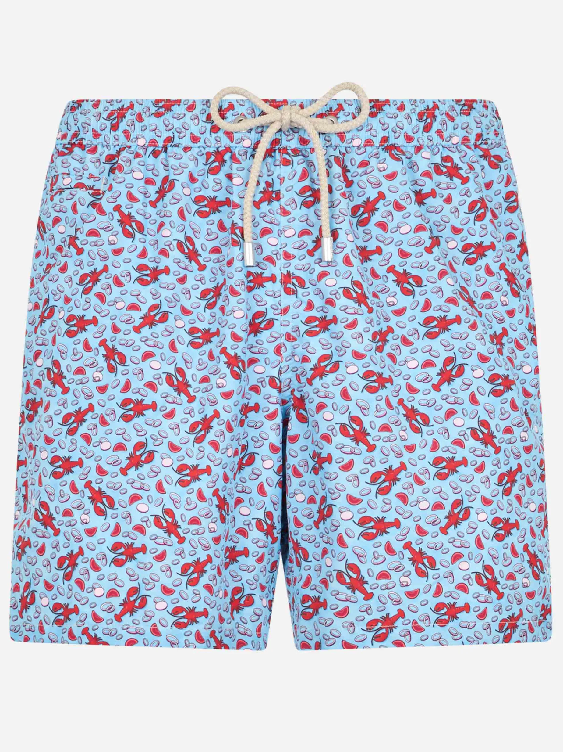 Badeshorts für Herren aus leichtem Stoff Lighting Micro Fantasy mit Hummer-Print