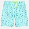 Badeshorts für Herren aus leichtem Stoff Lighting Micro Fantasy mit Pinguin-Print