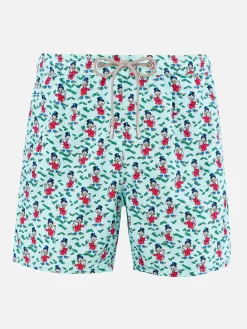 Badeshorts für Herren aus leichtem Stoff Lighting Micro Fantasy mit Scrooge-Aufdruck | DISNEY SPECIAL EDITION