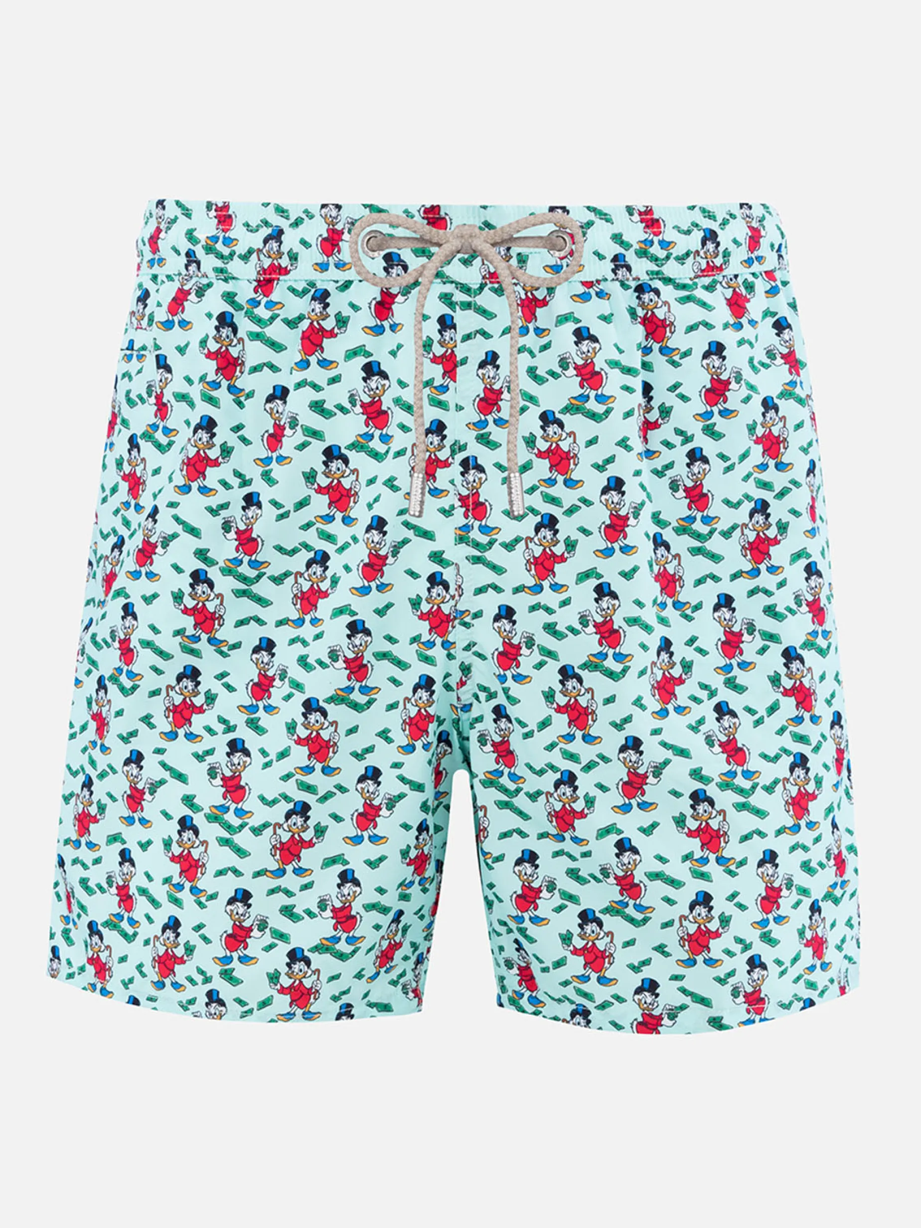 Badeshorts für Herren aus leichtem Stoff Lighting Micro Fantasy mit Scrooge-Aufdruck | DISNEY SPECIAL EDITION