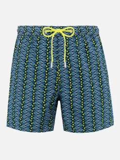 Badeshorts für Herren aus leichtem Stoff Lighting Micro Fantasy mit Tennis-Print