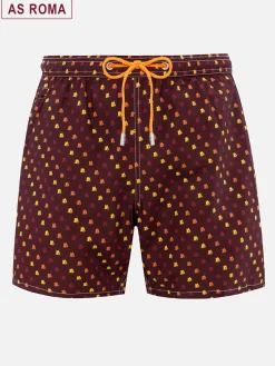 Badeshorts für Herren aus leichtem Stoff Lighting Micro Fantasy mit Roma-Aufdruck | AS ROMA SPECIAL EDITION