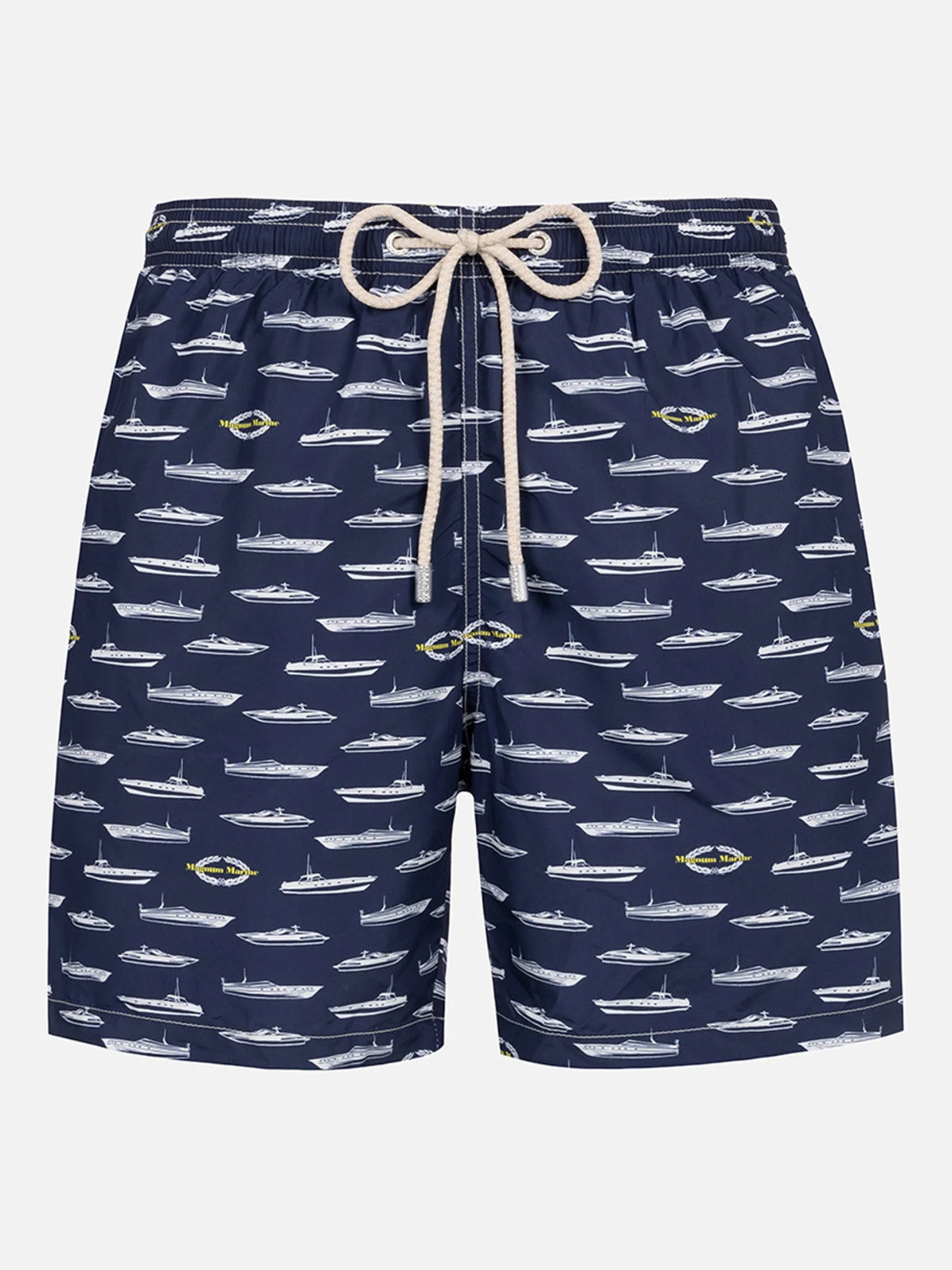 Badeshorts für Herren aus leichtem Stoff Lighting mit Magnum Marine-Aufdruck | MAGNUM MARINE SPECIAL EDITION
