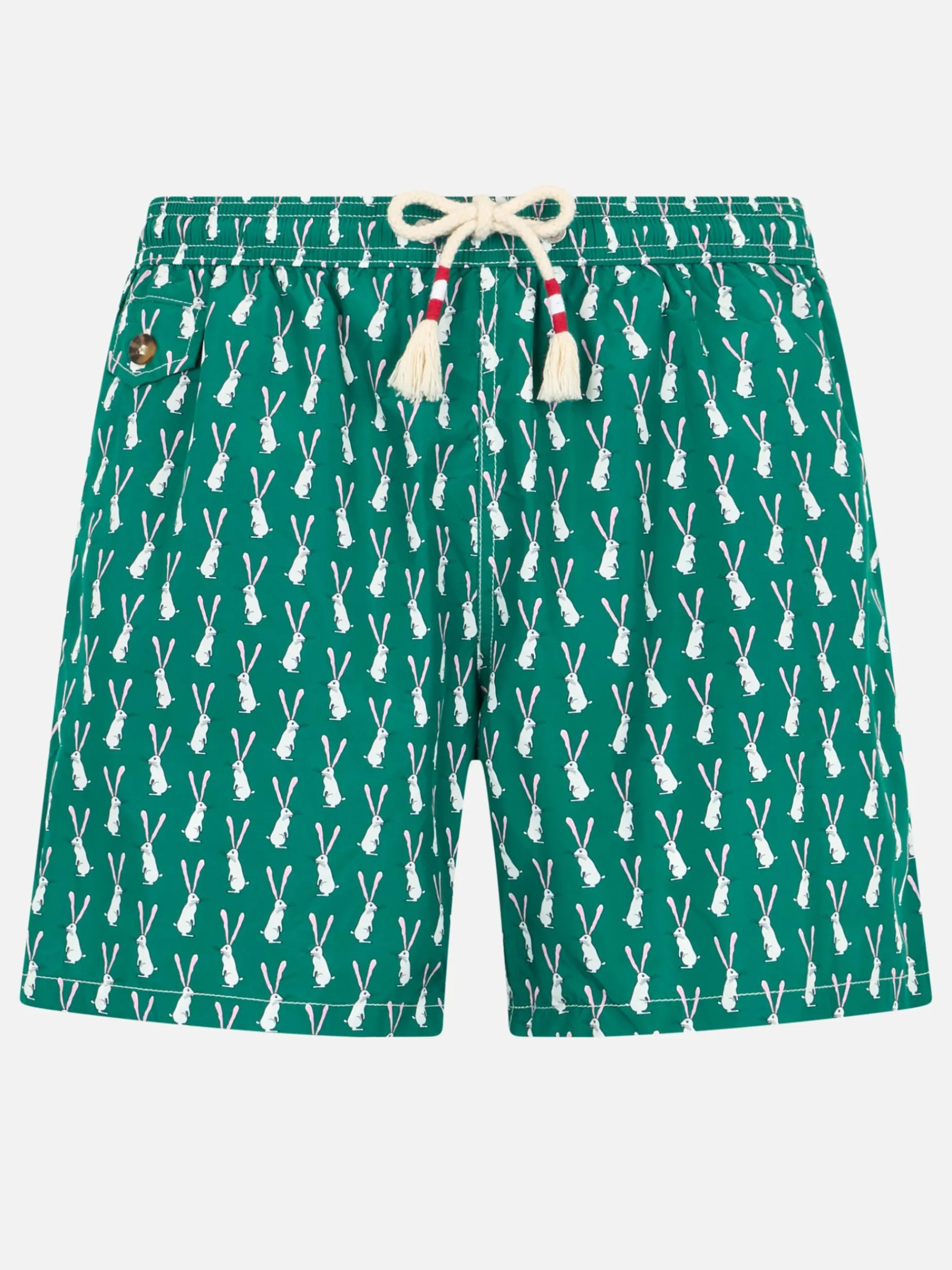 Badeshorts für Herren aus leichtem Stoff Lighting 70 mit Kaninchen-Print