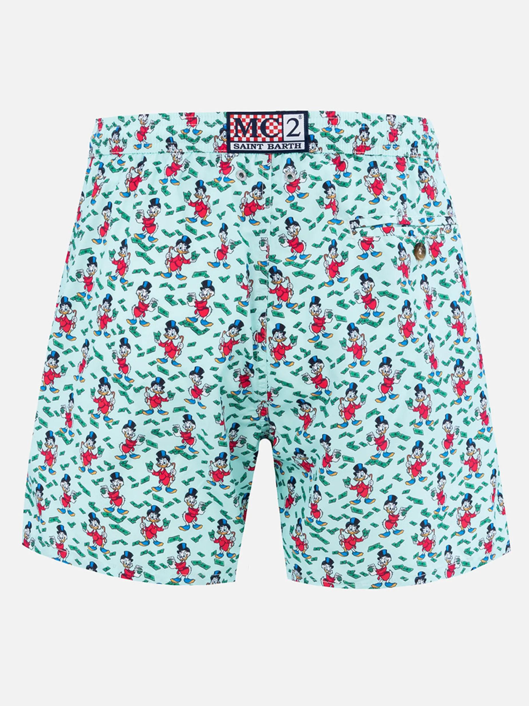 Badeshorts für Herren aus leichtem Stoff Lighting Micro Fantasy mit Scrooge-Aufdruck | DISNEY SPECIAL EDITION