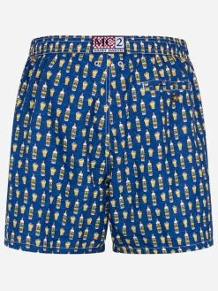 Badeshorts für Herren aus leichtem Stoff Lighting Micro Fantasy mit Vov Bombardino-Aufdruck | VOV SPECIAL EDITION