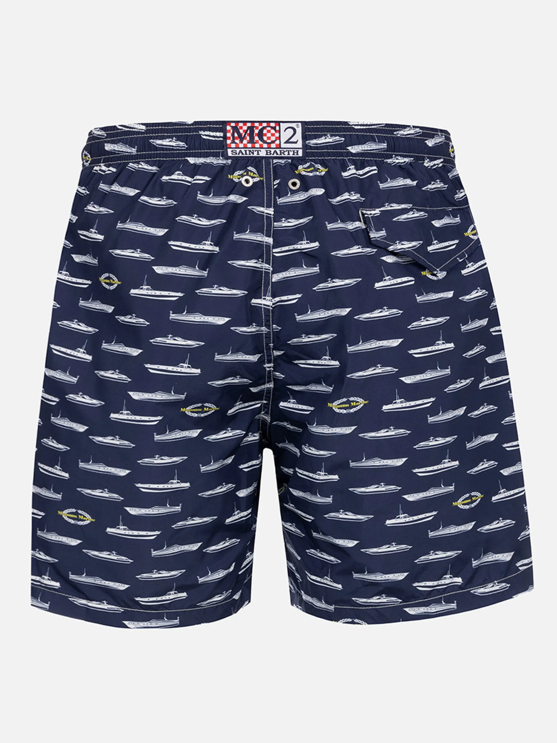 Badeshorts für Herren aus leichtem Stoff Lighting mit Magnum Marine-Aufdruck | MAGNUM MARINE SPECIAL EDITION