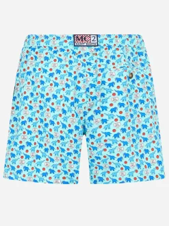Badeshorts für Herren aus leichtem Stoff Lighting Micro Fantasy mit Elefanten-Print