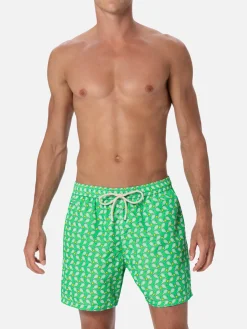 Badeshorts für Herren aus leichtem Stoff Lighting Micro Fantasy mit Tennis-Print