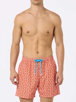 Badeshorts für Herren aus leichtem Stoff Lighting Micro Fantasy mit Tennis-Print
