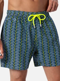 Badeshorts für Herren aus leichtem Stoff Lighting Micro Fantasy mit Tennis-Print