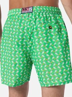 Badeshorts für Herren aus leichtem Stoff Lighting Micro Fantasy mit Tennis-Print