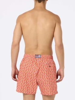 Badeshorts für Herren aus leichtem Stoff Lighting Micro Fantasy mit Tennis-Print