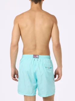 Badeshorts für Herren aus leichtem, wassergrünem Stoff Lighting Pantone | PANTONE-SONDERAUSGABE