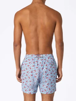 Badeshorts für Herren aus leichtem Stoff Lighting Micro Fantasy mit Hummer-Print