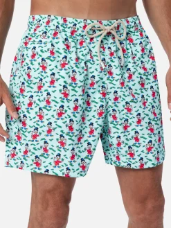 Badeshorts für Herren aus leichtem Stoff Lighting Micro Fantasy mit Scrooge-Aufdruck | DISNEY SPECIAL EDITION