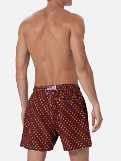 Badeshorts für Herren aus leichtem Stoff Lighting Micro Fantasy mit Roma-Aufdruck | AS ROMA SPECIAL EDITION
