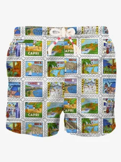 Badeshorts für Herren mit Sommerprint | ALESSANDRO ENRIQUEZ SONDERAUSGABE