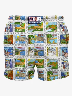 Badeshorts für Herren mit Sommerprint | ALESSANDRO ENRIQUEZ SONDERAUSGABE