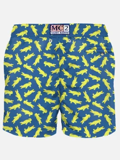 Badeshorts für Herren mit Krokodildruck