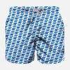 Badeshorts für Jungen aus leichtem Stoff mit Elefantenprint