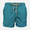 Badeshorts für Jungen aus leichtem Stoff mit Weihnachtsenten-Aufdruck