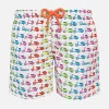 Badeshorts für Jungen aus leichtem Stoff mit Vespa-Aufdruck | VESPA® SONDEREDITION