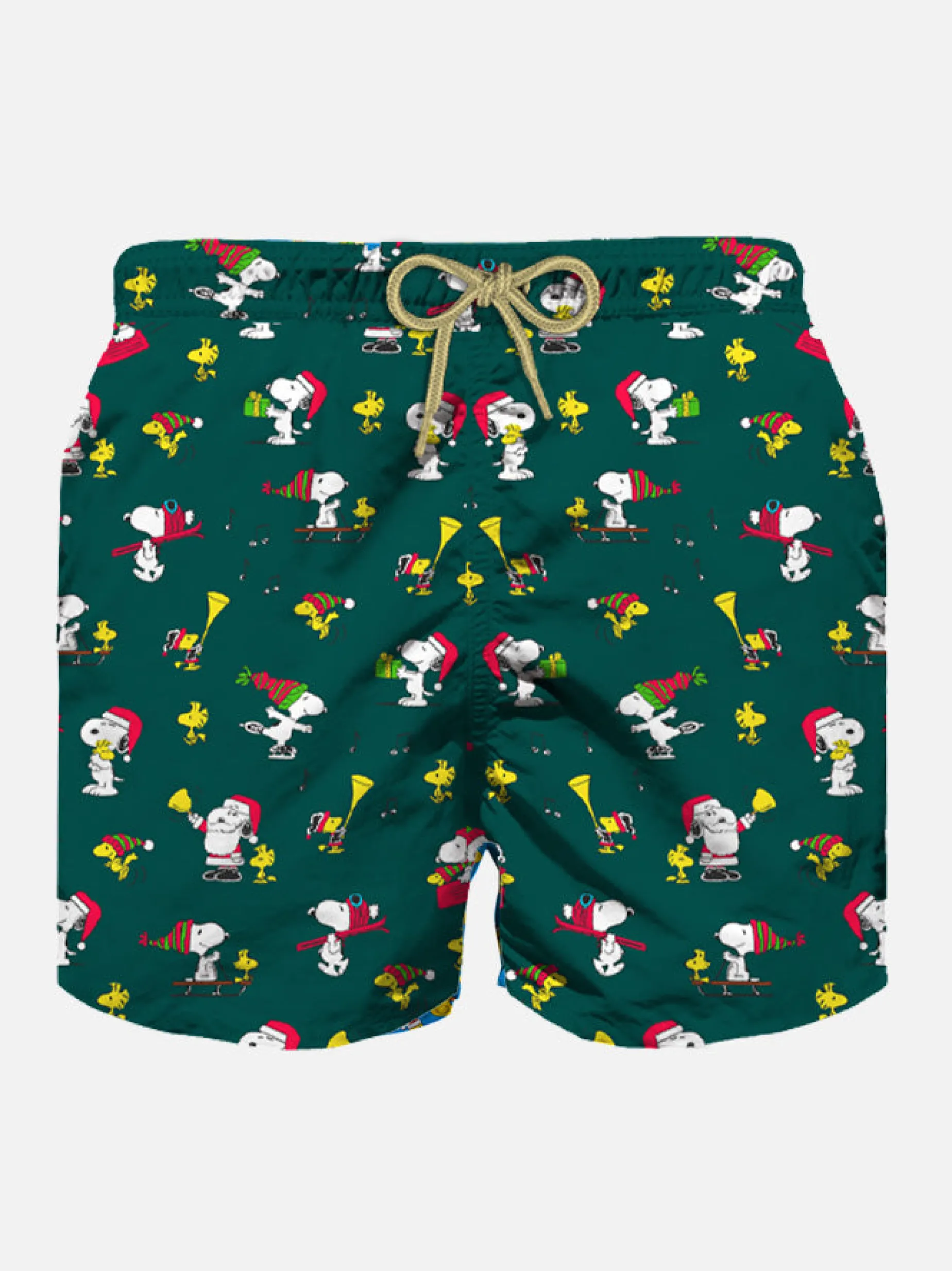 Badeshorts für Jungen aus leichtem Stoff mit weihnachtlichem Snoopy-Aufdruck | SNOOPY – PEANUTS™ SONDEREDITION