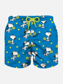 Badeshorts für Jungen aus leichtem Stoff mit Snoopy Padel-Aufdruck | SNOOPY – PEANUTS™ SONDEREDITION
