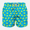 Badeshorts für Jungen aus leichtem Stoff mit Krabbenprint