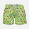 Badeshorts für Jungen aus leichtem Stoff von Jean Lighting mit Surfer-Dogs-Print