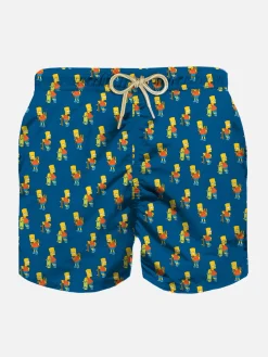 Badeshorts für Jungen aus leichtem Stoff mit Skater-Bart-Aufdruck | DIE SIMPSONS-SONDERAUSGABE